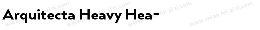 Arquitecta Heavy Hea字体转换